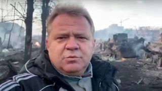 Розгром колони окупантів у Бучі - мер показав наслідки зіткнення