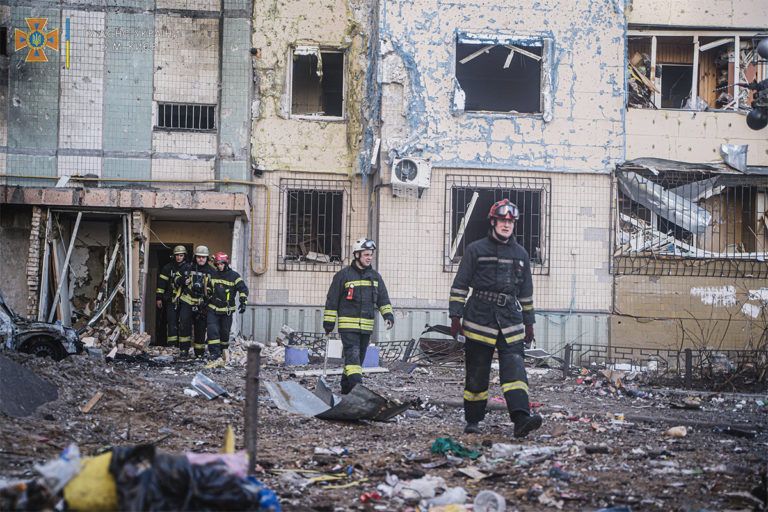 Пошкодження будинку в Києві