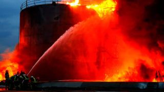 Наслідки вибуху нафтобази у Львові