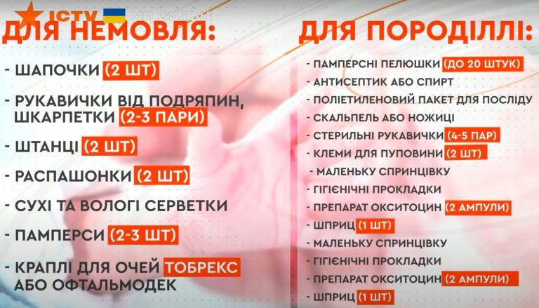 Підготовка до пологів в екстремальних умовах
