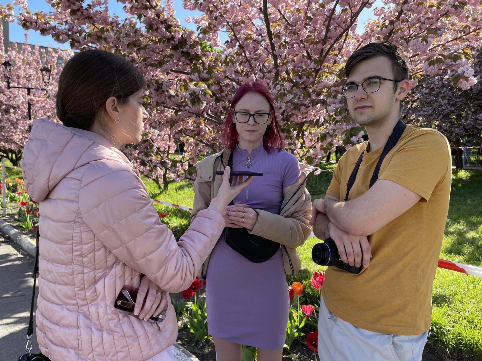 В Дніпрі розцвіли сакури та тюльпани