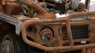 Спалена російська військова техніка тепер виставляється у музеї