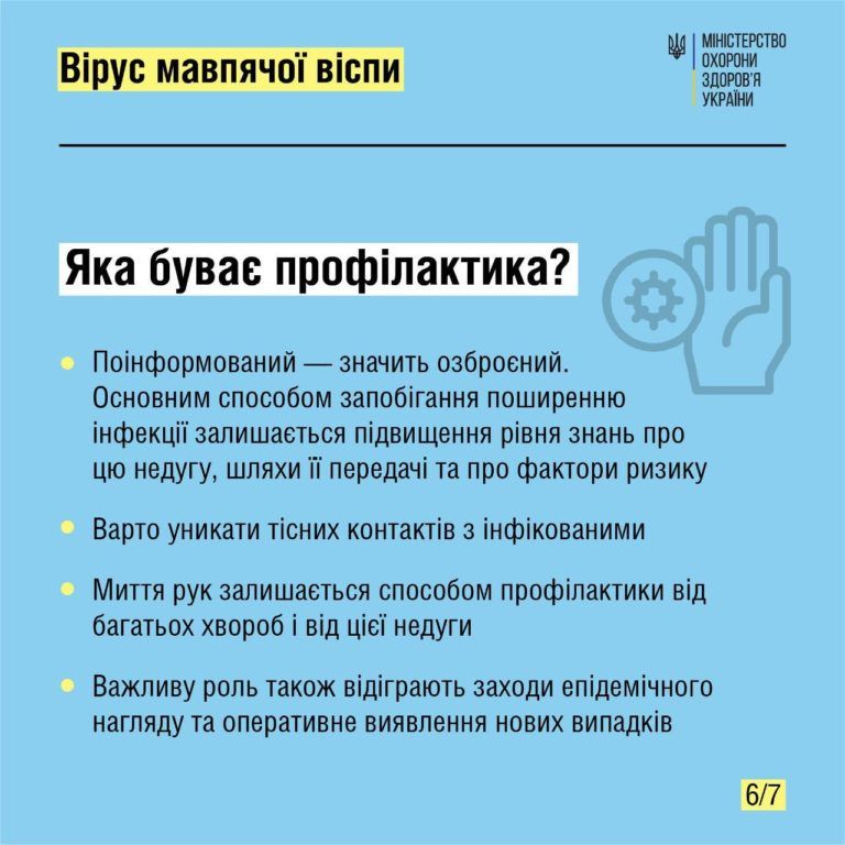профілактика мавпяча віспа