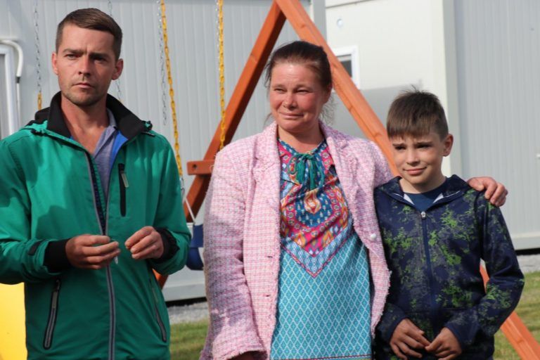 Людмила Даніна з сім'єю
