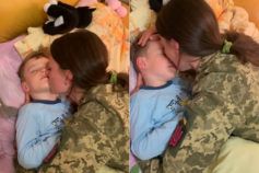 зустріч військової з сином
