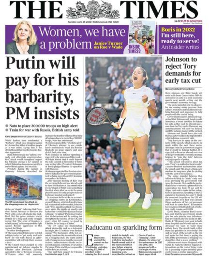 Поддерживать Украину, предоставлять ПВО и усиливать санкции: реакция мира на жестокий обстрел Кременчуга Россией Фото 4 к: Реакция мировых СМИ на удар России по ТРЦ в Кременчуге