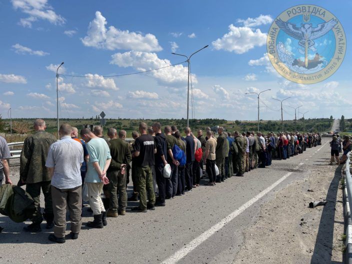 Обмен пленными бойцы из Азовстали