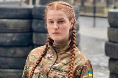 кулеметниця Оксана Рубаняк