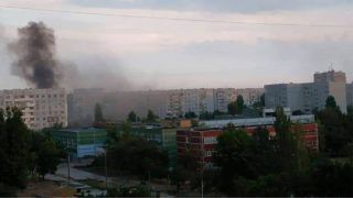 Обстріли Енергодару - в місті чутно вибухи