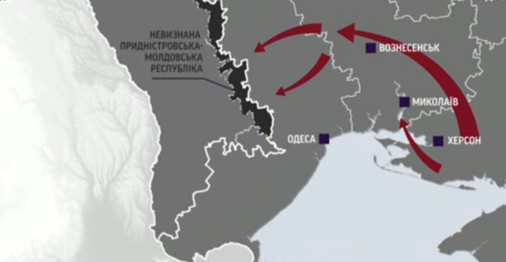 Карта наступления россиян