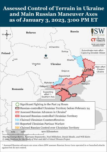 Актуальна карта бойових дій в Україні 5 січня в режимі онлайн: яка ситуація на фронті