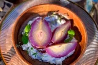 фіолетові груші