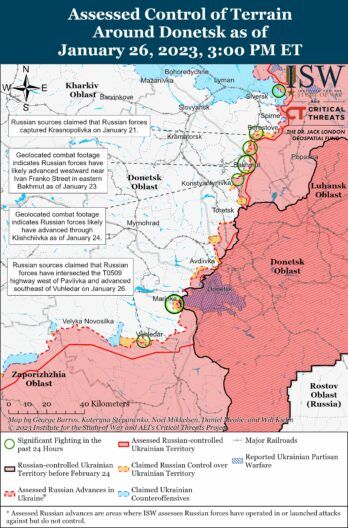 Актуальная карта боевых действий в Украине 28 января в режиме онлайн: какая ситуация на фронте