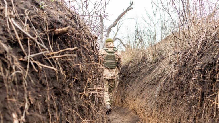 Окопная война в Украине