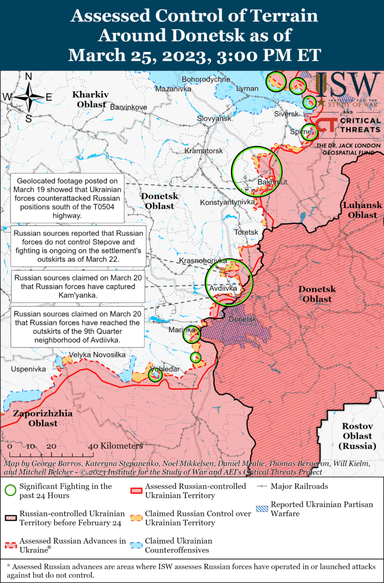 Карта бойових дій в Україні — ISW