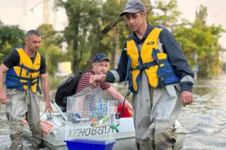 Карта затоплення Каховської ГЕС