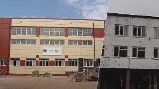Відновили після 10 прильотів: як в Ірпені відбудовують ліцей №3