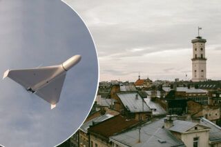 Атака дронами Львова