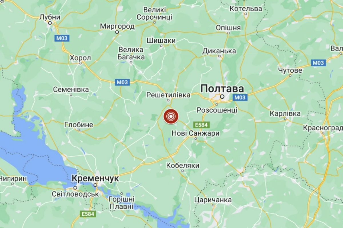 Землетрус в Україні