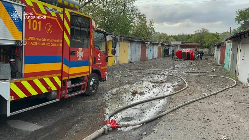 Вибухи у Запоріжжі 8 травня — влучання у парк та об’єкт енергетики