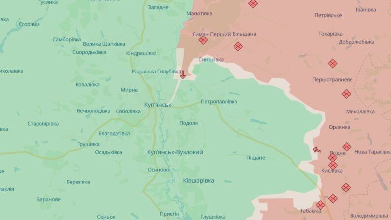 Купянск на карте