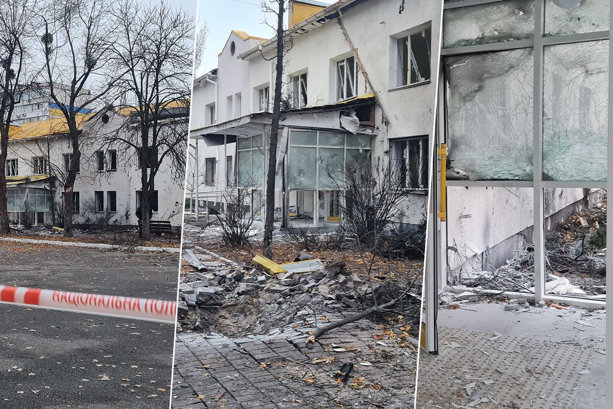 Уламками Шахеда розтрощило поліклініку — Київ під атакою росіян