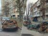 С улиц Киева уберут более тысячи автомобилей, поврежденных обстрелами