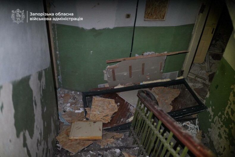 Росіяни вдарили по Запоріжжю: загинув чоловік, є постраждалі, серед яких немовля