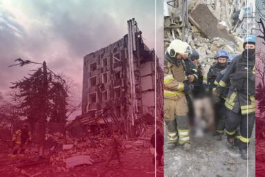 Фото до: Удар по Ізюму 4 лютого: росіяни вдарили балістичною ракетою по центру міста