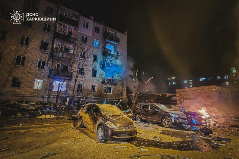 Загиблі у Харкові, руйнування у Дніпрі та Запоріжжі: наслідки нічного обстрілу України