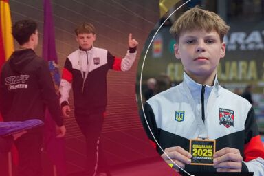 Фото к: 13-летний каратист из Украины отказался пожать руку россиянину