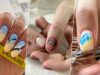 Маникюр в украинском стиле: сине-желтый, с калиной и традиционным орнаментом