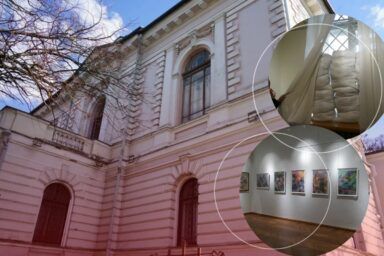 Фото до: Сумський художній музей ім. Никанора Онацького після обстрілу: як зберігають колекції від російських атак