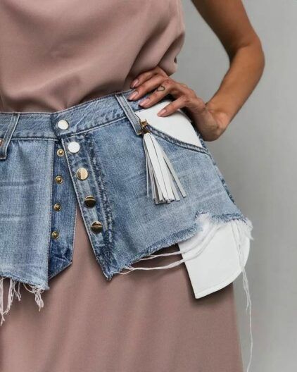 баска с джинсов