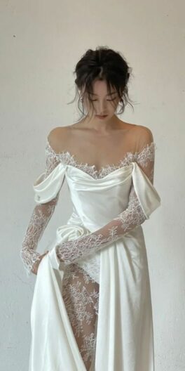 Платья из 90-х, камерность и коричневые тона — Pinterest о свадебных трендах