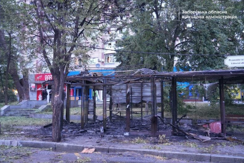 Нічна атака дронами на Запоріжжя: поранено двох поліцейських