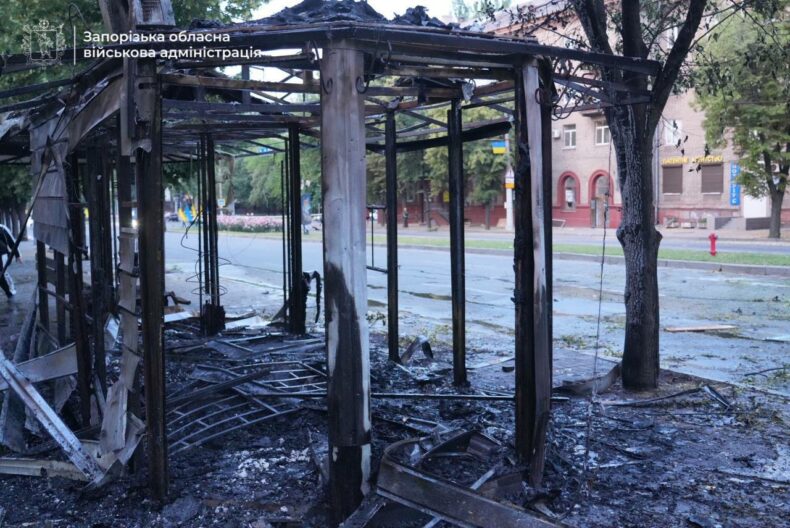 Нічна атака дронами на Запоріжжя: поранено двох поліцейських