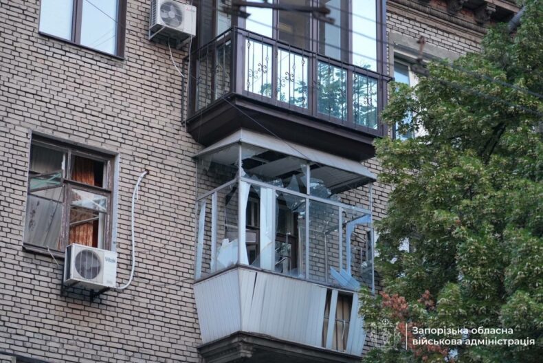 Нічна атака дронами на Запоріжжя: поранено двох поліцейських