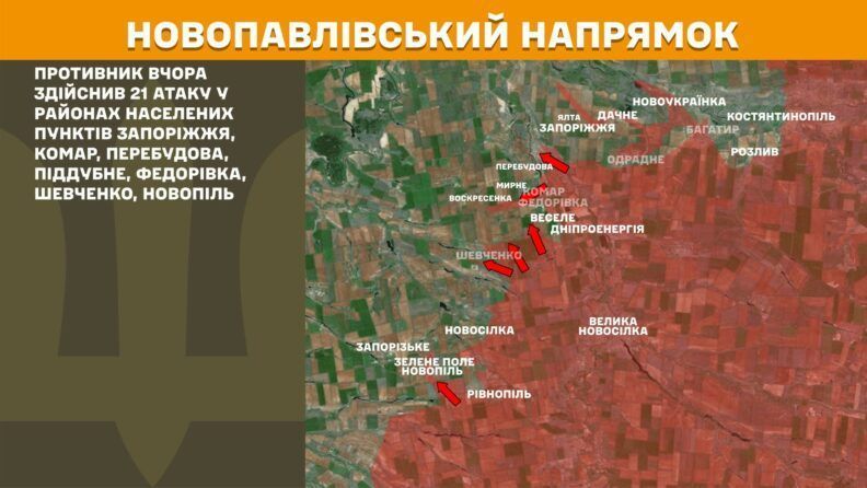 Карта боевых действий 1 июля 2025: поражен один пункт управления и артиллерийские средства РФ