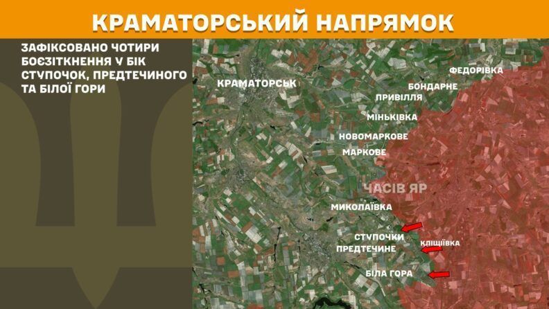 Карта боевых действий 15 июля 2025: Покровск продолжает подвергаться усиленным атакам РФ