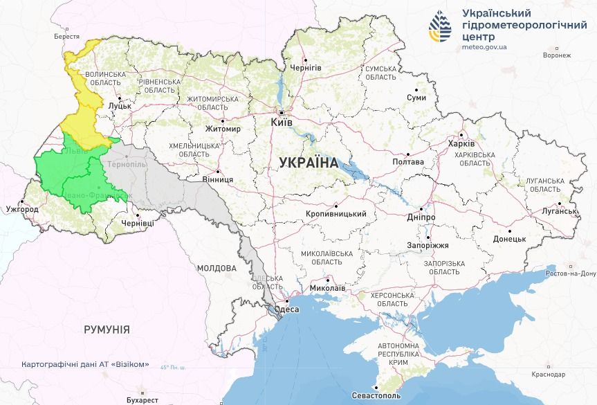 штормовое предупреждение в украине