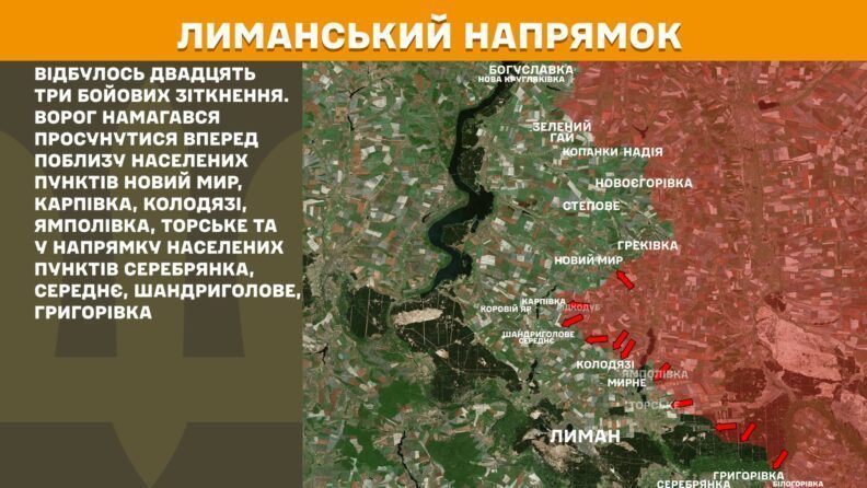 Карта боевых действий 22 июля 2025: усиливаются атаки в направлении Новопавловки