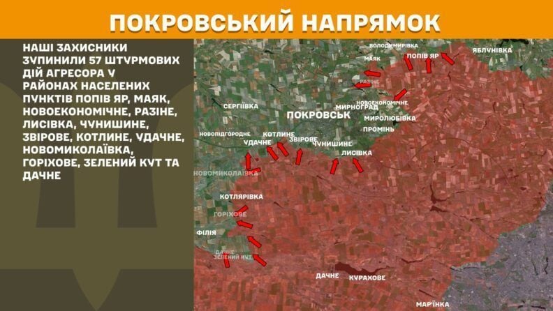Карта бойових дій 29 липня 2025: затишшя під Гуляйполем та посилення боїв під Лиманом