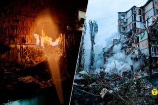 Київ обвалився під'їзд