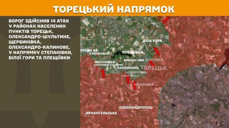 Карта бойових дій 31 липня 2025: майже півсотні штурмів на Покровському напрямку