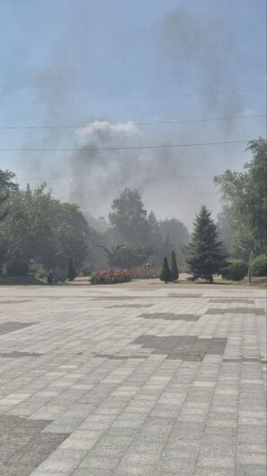 Краматорск в дыму, уничтожен жилой дом