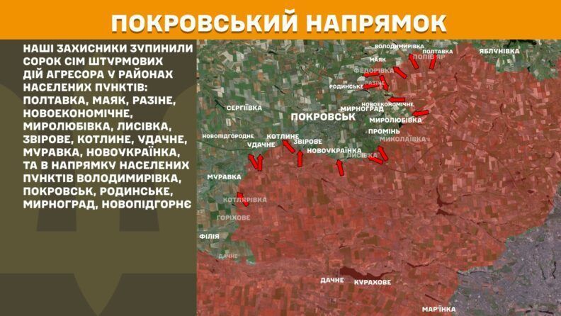Карта боевых действий 1 августа 2025: россияне увеличили атаки по всем направлениям фронта