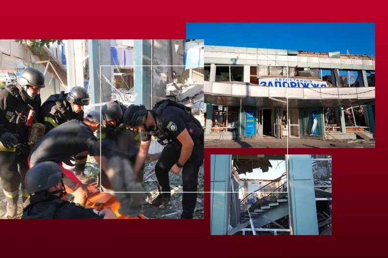 Дах склався! Удар по автовокзалу Запоріжжя, під завалами шукають людей