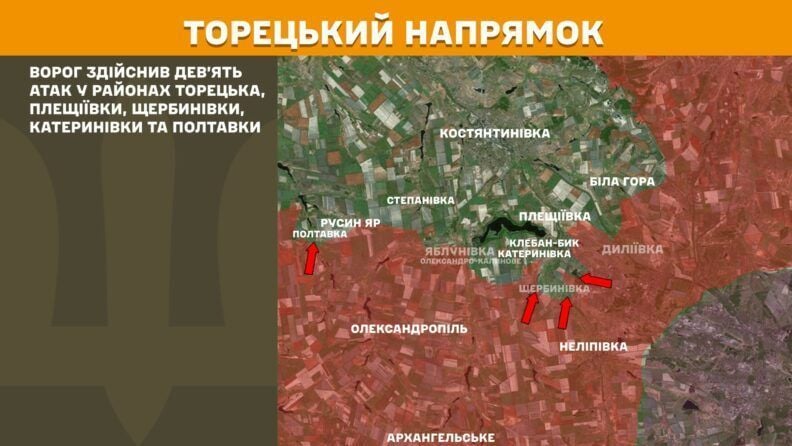 Карта бойових дій 9 вересня 2025: понад 50 атак на Новопавлівському напрямку
