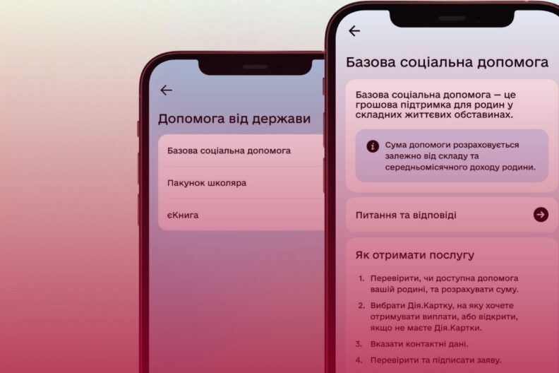 базовая социальная помощь дія